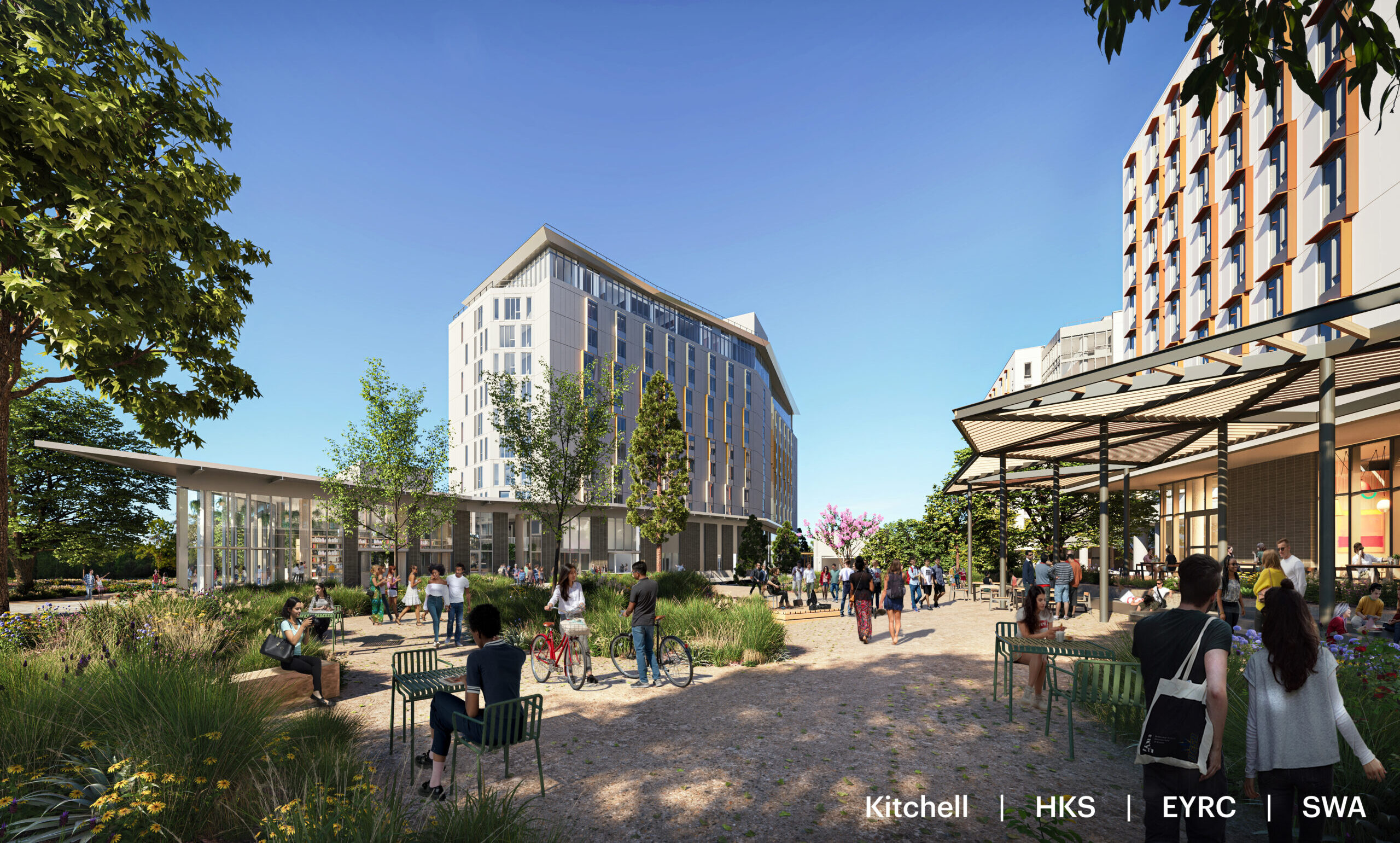 Theatre District Living and Learning Neighborhood, Courtyard View